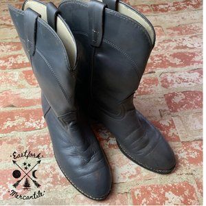 LAREDO Men's Vintage Gray Western Roper Boots 5.5